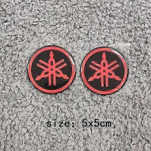 (Red Gel) 3d Yamaha Stickers Emblem Logo Decal Gold White Black Stickervehicle Wraps  x