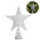 Living And Home (Silver, L) Wrought Iron Christmas Tree Topper Star Ornament Home Decor 5
