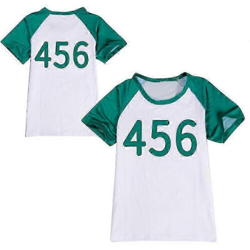 (110cm, 456) Squid Game 2 Player Cosplay Costume Tracksuit Complete Clothing Set e 2
