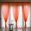 (Orange, 100*200cm/39.4*78.7in) Elegant Sheer Solid Panel Window Curtain All Sizes All 1 Panel Colors 1