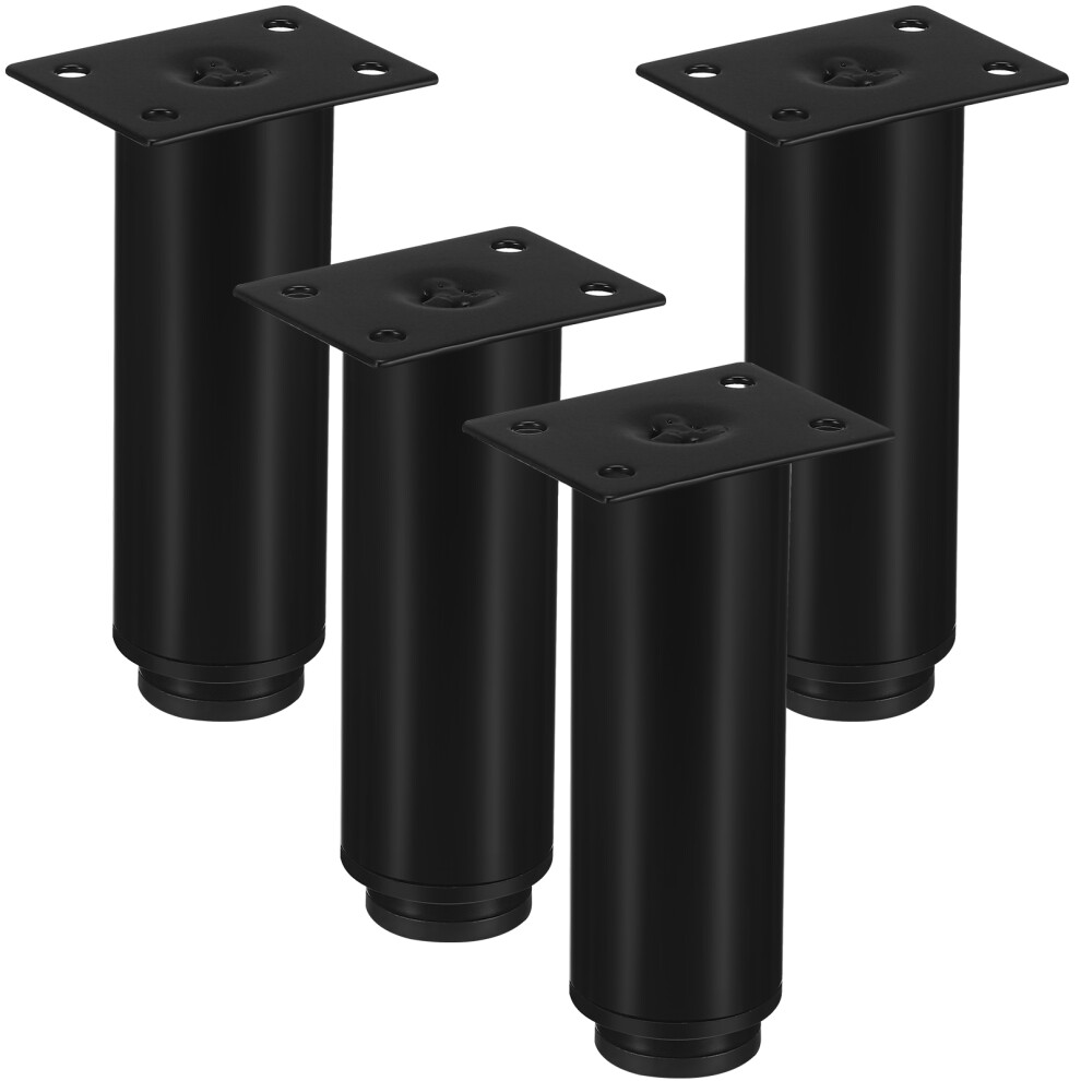 4 Pcs Foot Legs Mid Travel 12.00x6.00x4.50cm Black-image-OPC-PJFQHY6-NEW