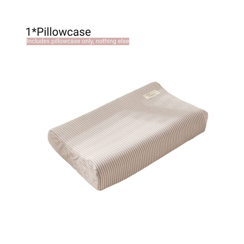 (Style H,M)Taie d'oreiller lavable mousse à mémoire de forme contour housse rebond coton taie d'oreiller décoration