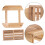 Durable Brown Wood Massage Stool Versatile Foot Bath Footrest Seat 10