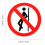 5pcs Network Safety Warning Stickers Do Not Lean On Equipment Decals 2