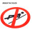 5pcs Network Safety Warning Stickers Do Not Lean On Equipment Decals 8