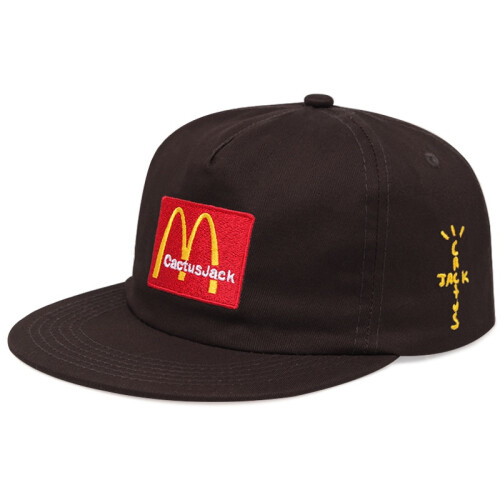 (Brown McDonald) Scotts Travis Cactus Jack Cobranded Mcdonald Baseball Embroidery Cap Flatbrim