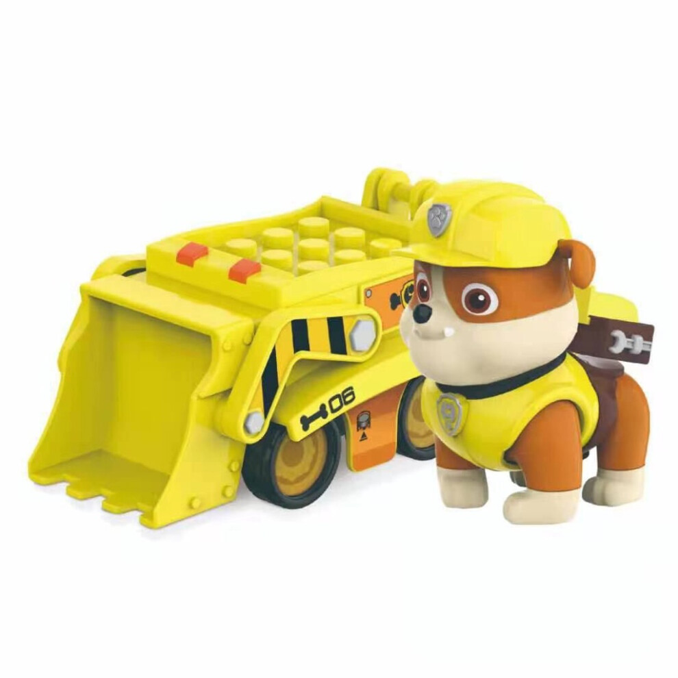 New (Rubble Pullback ) Paw Pullback Patrol Car Vehicle Building Blocks Chase Skye Rubble Toys Figures
