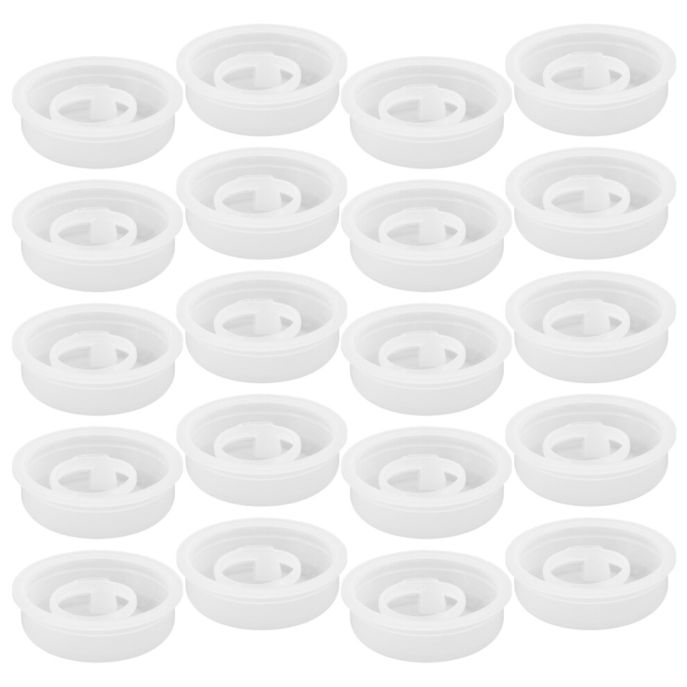 20Pcs White Plastic Bung Set Leakproof Drum Caps For Chemical Barrels 3033249234858