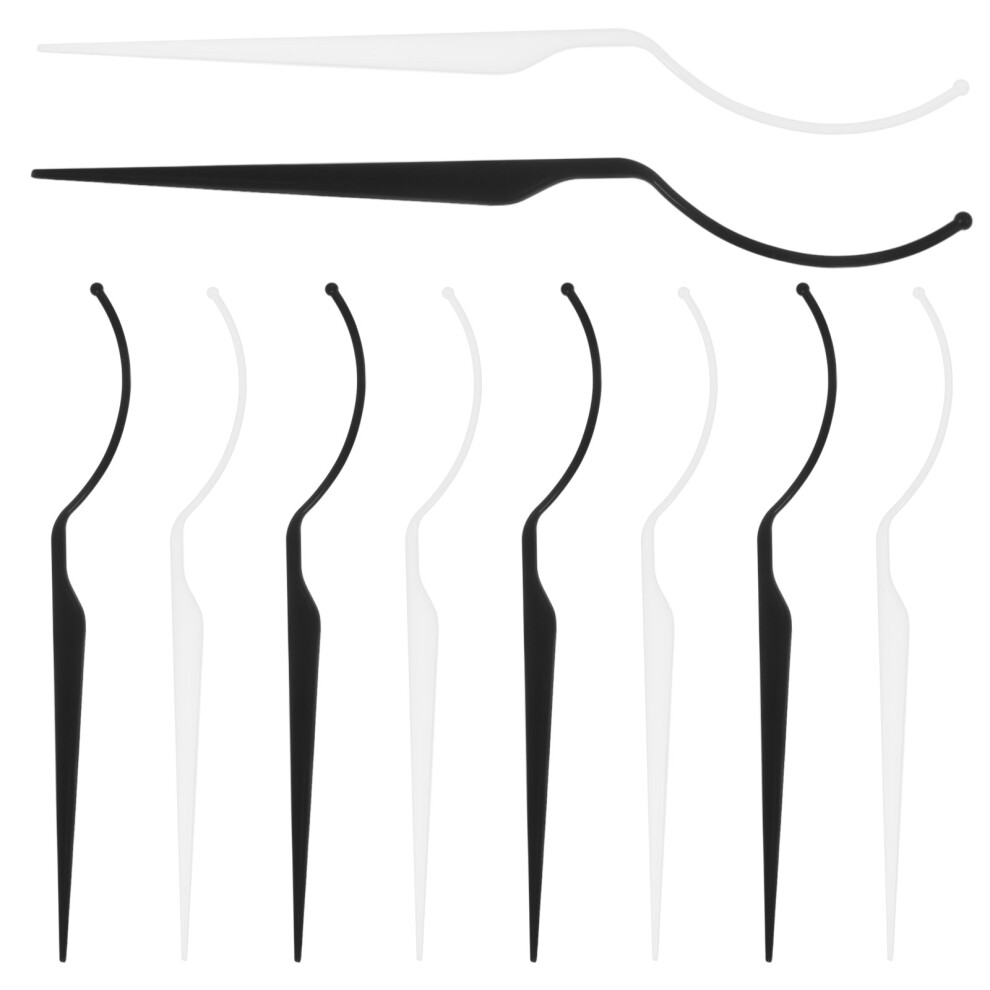 Totority 10Pcs False Eyelash Display Tools Acrylic Fiber Holder Assorted Colors