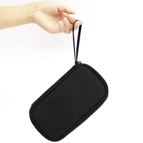 3Pièces Pochette Rangement USB Noir Avec Zip Qualité Supérieure
