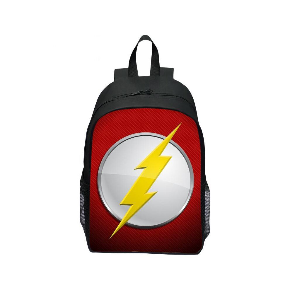 (Style A) Backpack The Flash Boys Adorable Cartoon Students Bookbag Bag Prints Lightning