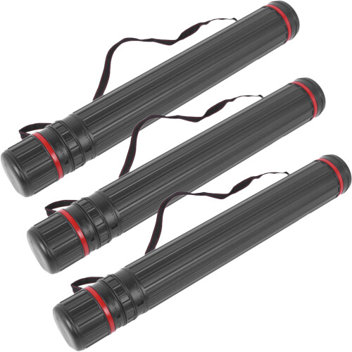 3Pcs Portable Strap Poster Tubes For Storage Mailing Storage Outdoor
