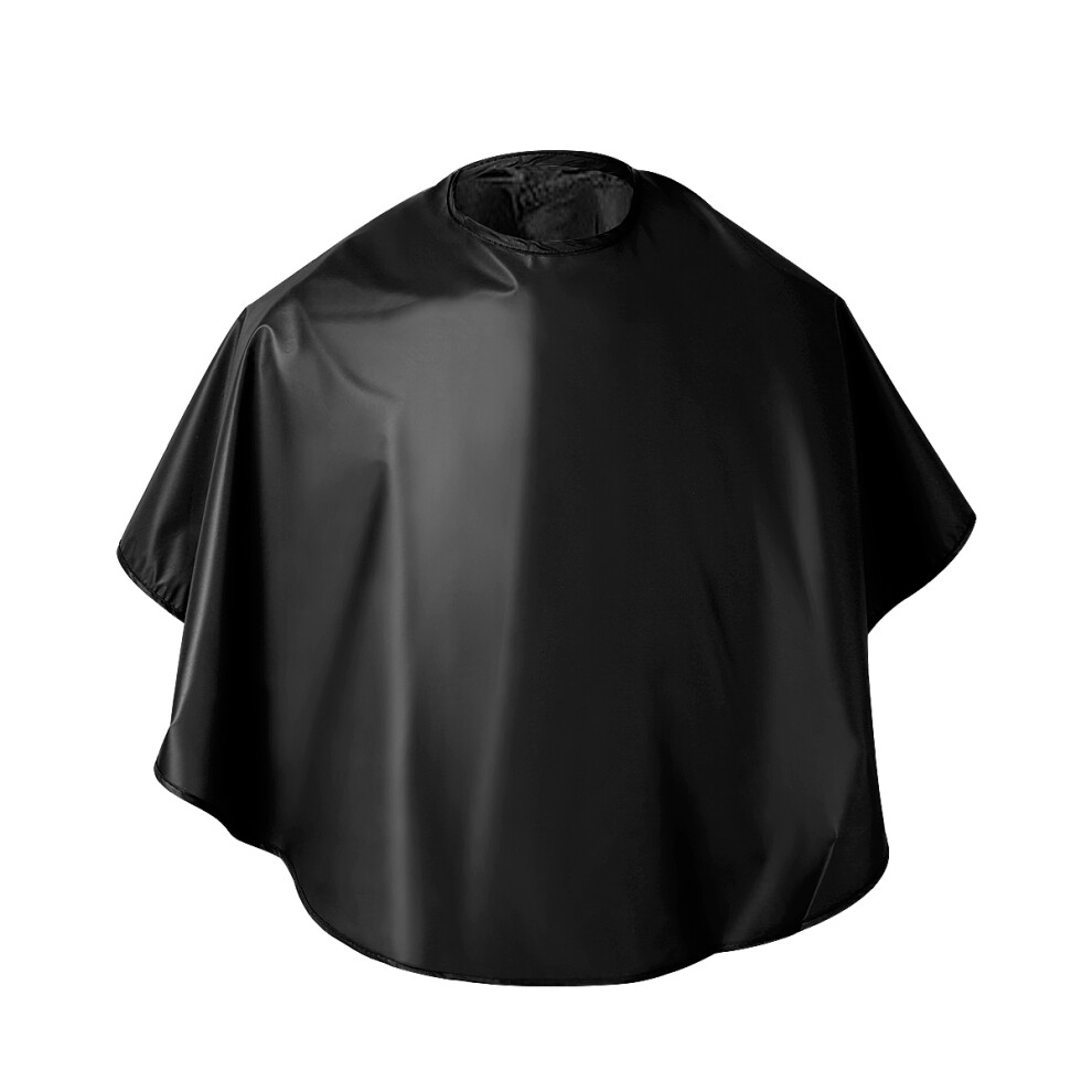 Happyyami Black Barber Cape Waterproof Haircut Apron Adjustable Neck Unisex