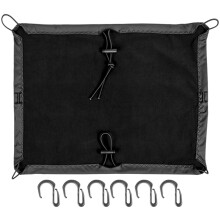 1Set Bagagli Elastico Nero Tessuto Resistente Impermeabile