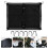 1Set Bagagli Elastico Nero Tessuto Resistente Impermeabile 4