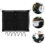 1Set Bagagli Elastico Nero Tessuto Resistente Impermeabile 6