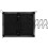 1Set Bagagli Elastico Nero Tessuto Resistente Impermeabile 8