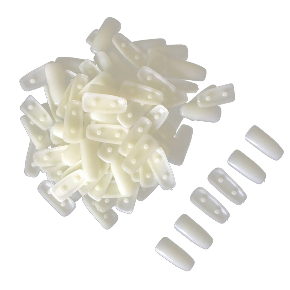 Happyyami Beige 200Pcs Nail Display Board Smooth Material For Manicure Practice