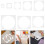 8 Pcs Circular Hollow Template Child Diy Plastic Circle Templates 9