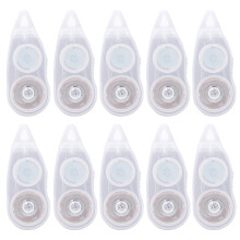 10Pcs White Correction Tape for Students Smooth Instant Dry Office Use