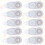 10Pcs White Correction Tape for Students Smooth Instant Dry Office Use 8