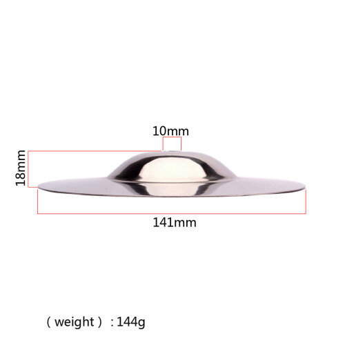 2Pcs Durable Silver Drum Cymbal Crash Metal Percussion Instrument 2