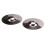 2Pcs Durable Silver Drum Cymbal Crash Metal Percussion Instrument 10