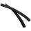 1Pair Black Steel Silicone Skateboard Deck Edge Guard Protective Strip 9