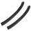 1Pair Black Steel Silicone Skateboard Deck Edge Guard Protective Strip 11