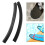 1Pair Black Steel Silicone Skateboard Deck Edge Guard Protective Strip 8