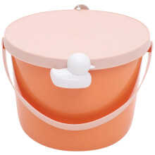 Großer Oranger Spielzeug Aufbewahrungskorb Mit Cartoon Design