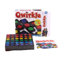 Qwirkle Jouets éducatifs précoces en bois parent enfant jeu d'échecs deux joueurs cadeau