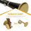 Golden Saxophone Bell Cover Elastic Reusable Instrument Accessory 10