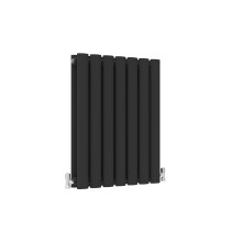 (Double, 600*413mm) Black Oval Tube Designer Radiator