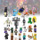 Série Minecraft 29 pièces lot blocs de construction minifigure mini jouets modèle décoration cadeau 5