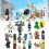 Série Minecraft 29 pièces lot blocs de construction minifigure mini jouets modèle décoration cadeau 4