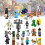 Série Minecraft 29 pièces lot blocs de construction minifigure mini jouets modèle décoration cadeau 7