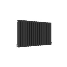 (Double, 600x1003mm) Black Oval Tube Designer Radiator
