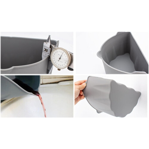 Slow Cooker Divider Semicircular Silicone Liner With Handle For Crock Pot Prevents Flavour Mixing 2