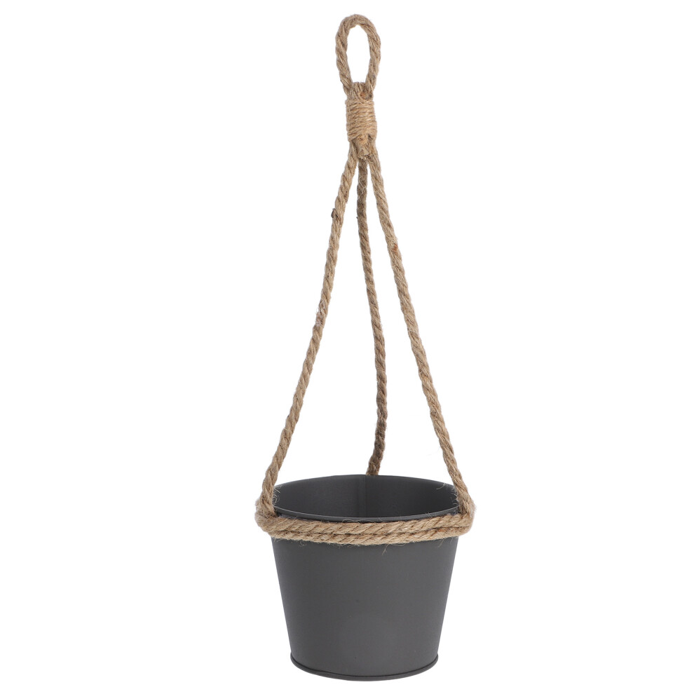 Hanging Flower Pot with Jute Rope 2pcs Set Hanging Planter-image-OPC-PJFSWKC-NEW