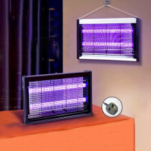 Bug Zapper 8W Electric Insect Killer UV LED Mosquito & Fly Trap Wall-Mounted UK Plug Indoor/Outdoor Use