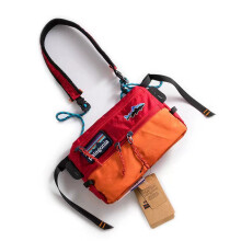 (Red)Borsa Patagonia con cerniera unica tracolla viaggio tracolla messenger borsa durevole