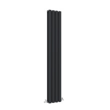 (Double, 1800x236mm) Black Oval Tube Designer Radiator
