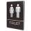 Durable ABS Restroom Door Sign Easy-to-Install Bathroom Decor 5