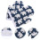 Kitchen Oven Heat Mitts Blue Cotton 1 Pair 11