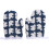 Kitchen Oven Heat Mitts Blue Cotton 1 Pair 10