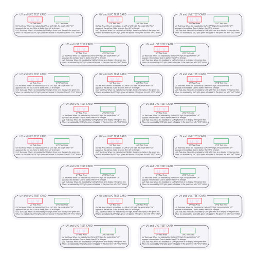 Multi UV Identifikationskarten 20 Einfache Bedienung Anzeige