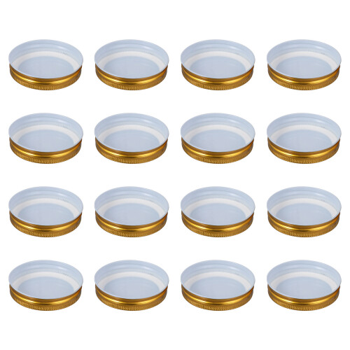 16 stück 70 mm luftdichte weissblech deckel für marmeladengläser