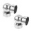 2 Pcs Handrail End Cover Stair Caps Black Round Covers Connectors 8