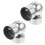 2 Pcs Handrail End Cover Stair Caps Black Round Covers Connectors 4